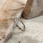 Thin link band ring in 925 sterling silver  