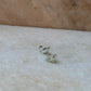 925 Sterling Silver Aquamarine Raw Uncut Prong Setting Studs Earrings
