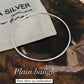 Timeless Plain Silver Bangle Bracelet