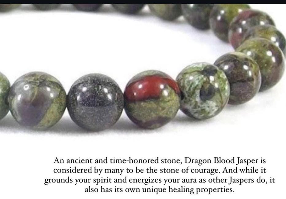 8MM Bloodstone Stone Bracelet