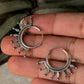 925 Sterling Silver Tribal Hoops Earrings- Tatvam