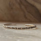 925 Sterling Silver Antique Hill Tribe Handcrafted Matsya Adjustable Kada