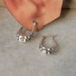 925 Sterling Silver Chunky Italian U Statement 2 in 1 Hoops