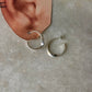 925 Sterling Silver Italian Twist Half Hoops