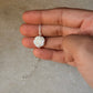 925 Sterling Silver Mother of Pearl Rose Carved Handcrafted Necklace