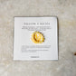 Natural Crystal Yellow Calcite 4mm Stretchy Rings
