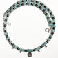Blue Apatite & Pyrite Silver Charms Boho Choker Handcrafted Sterling Silver 925 Necklace