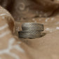 925 Sterling Silver Bohemian Dessert Spirit - Leaf Textured Wrap Hill Tribe Handcrafted Adjustable Ring