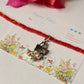 925 Sterling Silver Trishul with Musical Charm - Reusable as Pendant Handcrafted Rakhi