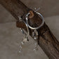 925 Sterling Silver Tara Moti - Pearls Stars Italian Hoops