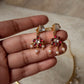 925 Sterling Silver Red Stone , Fresh Water Pearls & Kundan Polki Handcrafted Gold Plated Necklace Set