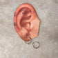 925 Sterling Silver Plain Ball Hoops