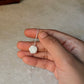 925 Sterling Silver Mother of Pearl Rose Carved Handcrafted Necklace
