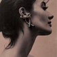 Classic Bow Statement Earrings with CZ in Silver