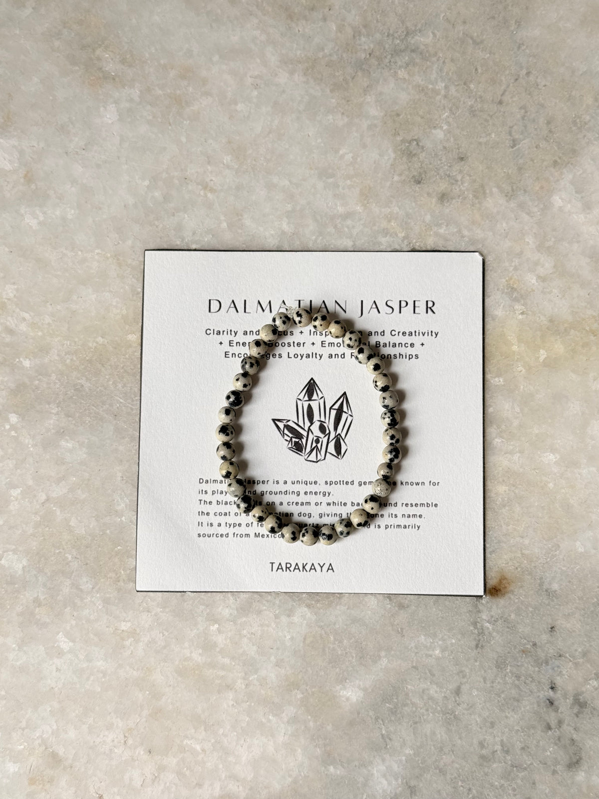 Dalmatian Jasper 4MM Natural Crystal Bracelet