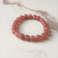 Strawberry Quartz Healing Crystal Bracelet 8MM