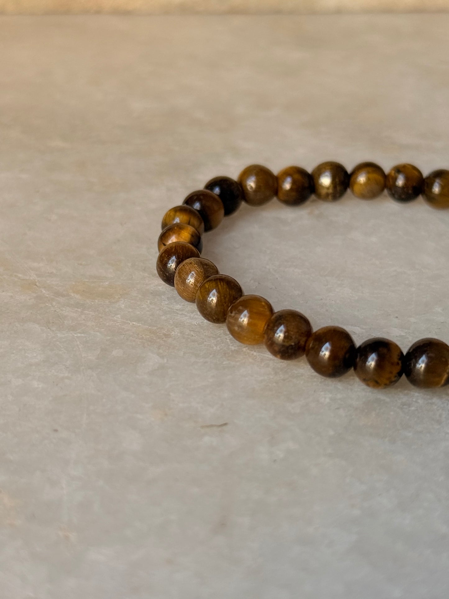 Natural Crystal Tiger Eye Round 6MM Bracelet