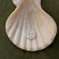 925 Sterling Silver Mother of Pearl Full Moon Face Carved Handcrafted Necklace