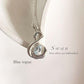 Chic Blue Topaz Swan Pendant in Silver