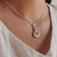 Elegant Blue Topaz Silver Pendant with Swan Design