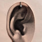 Vintage Antique Rawa Flower Clip-On Earring in Silver