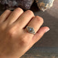 Boho Style Oval Labradorite Silver Ring for Unique Look