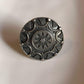 Exquisite antique Rawa Mandala ring in sterling silver 925 with tribal details.