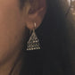 Sleek and sophisticated Teekona ghungroo bugadi ear cuffs in sterling silver 925.