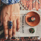 Elegant Lapis Lazuli Silver Ring with Boho Statement Style