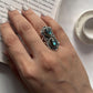 Boho Style Labradorite Silver Ring for Bold Look