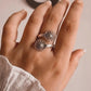 Antique Flower Design Handcrafted Adjustable Silver 925 Ring