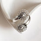 Elegant Phool Antique Flower Adjustable Silver 925 Ring