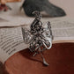 Charming silver 925 Dancing Mystic Angel ring with adjustable band