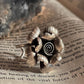 Unique Boho Rose Adjustable Ring in 925 Sterling Silver