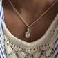 Moonstone Cross Solitaire Silver Pendant with Timeless Silver Chain