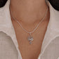 Elegant Lotus Design Moonstone Silver Pendant