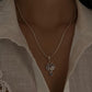 Timeless Moonstone Lotus Pendant in Silver