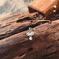 Sophisticated Moonstone Lotus Sterling Silver Pendant