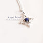 Lapis Lazuli Flower Rawa Silver Pendant with Elegant Design