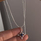 Lapis Lazuli Gemstone Flower Rawa Silver Pendant for Boho Style