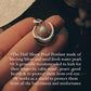 Crescent Moon Pendant with Fresh Water Pearl in Silver