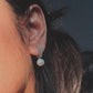 Sterling Silver Fresh Water Pearl CZ 2-in-1 Earrings