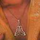Seven chakra energy silver pendant for spiritual wear