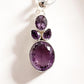 Amethyst Cluster Silver Pendant 