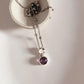 Sterling Silver Pendant with Round Cut Amethyst Gemstone