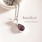 Amethyst Pear Cut Silver Pendant