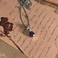 Silver Pendant Featuring Round Cut Amethyst Gem