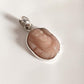 Pink Opal Ganesh Carved Silver Pendant