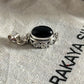 Unique Black Onyx Oval Storage Silver Pendant