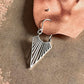 Boho-inspired Triya silver hoop earrings